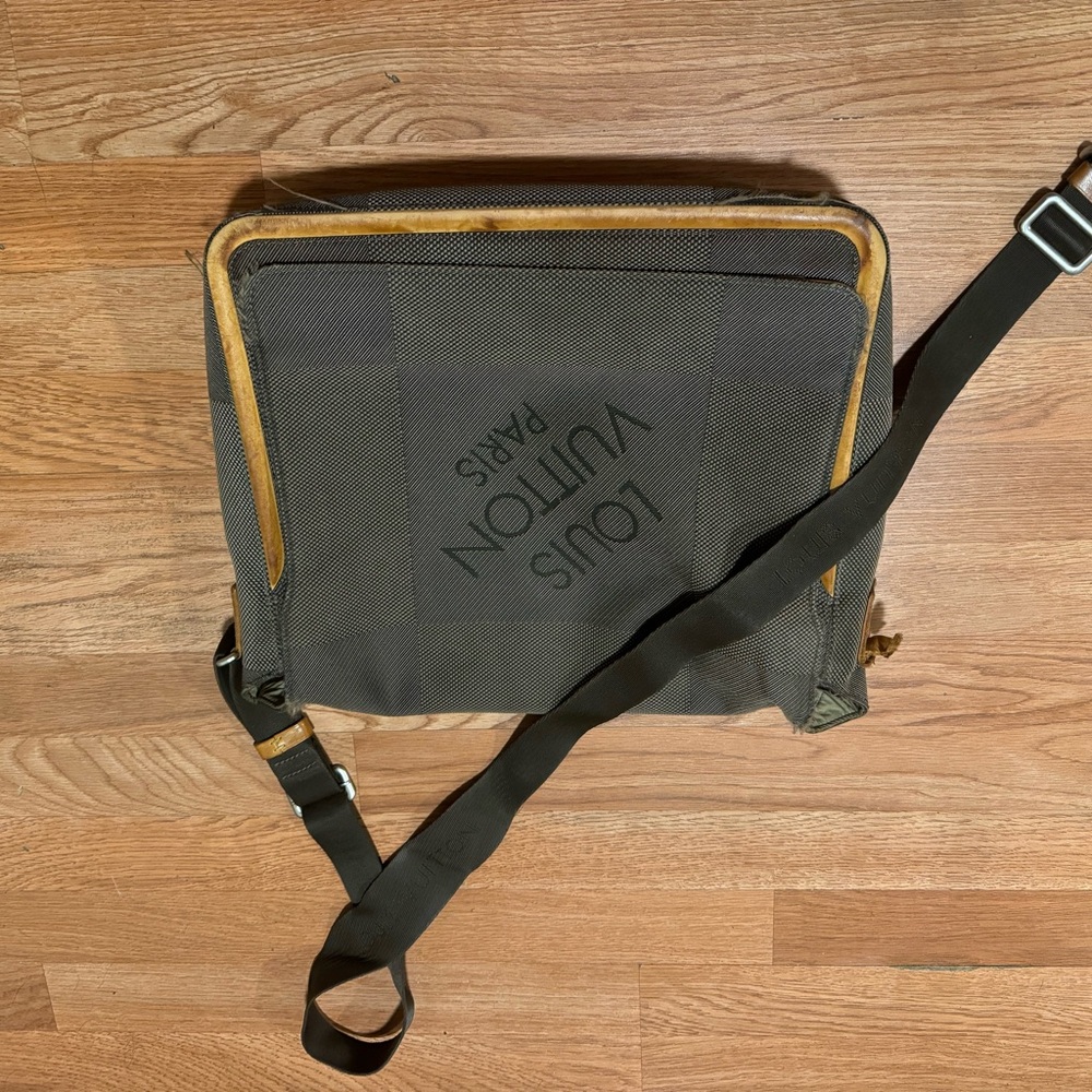 Louis Vuitton Gray Messenger Bag